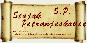 Stojak Petranjesković vizit kartica